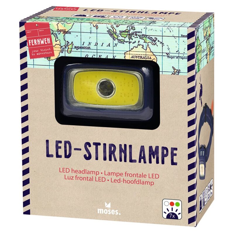 Fernweh LED-Stirnlampe | dein-buchladen.de, 19,95 €